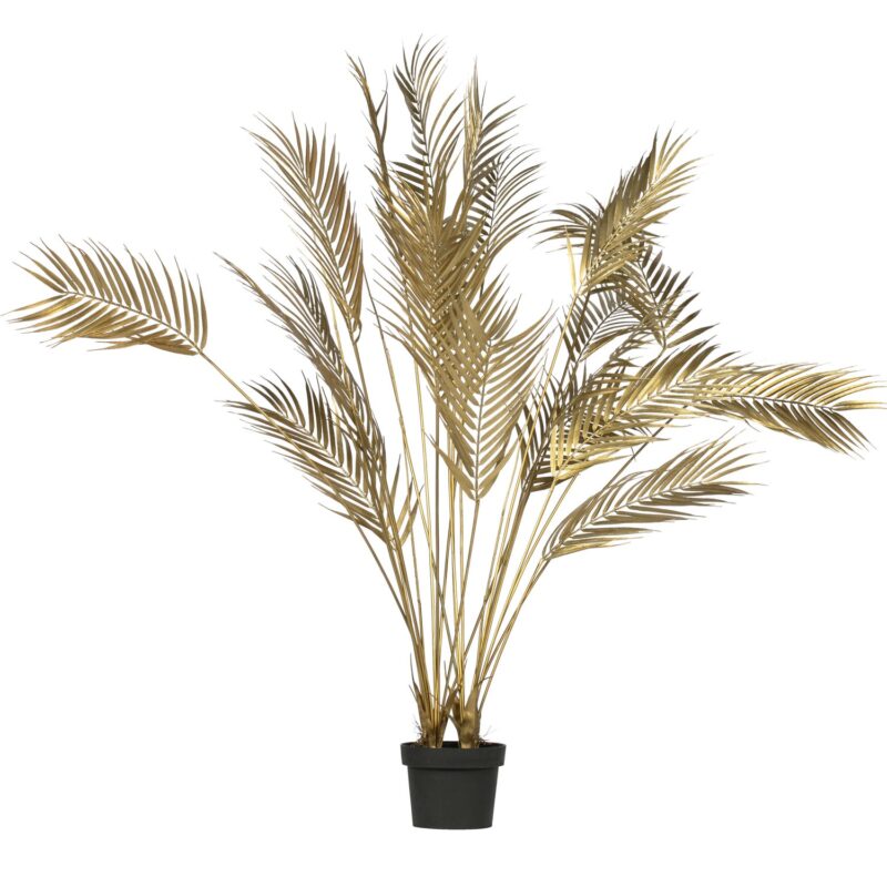 Palm kunstplant goud 110cm