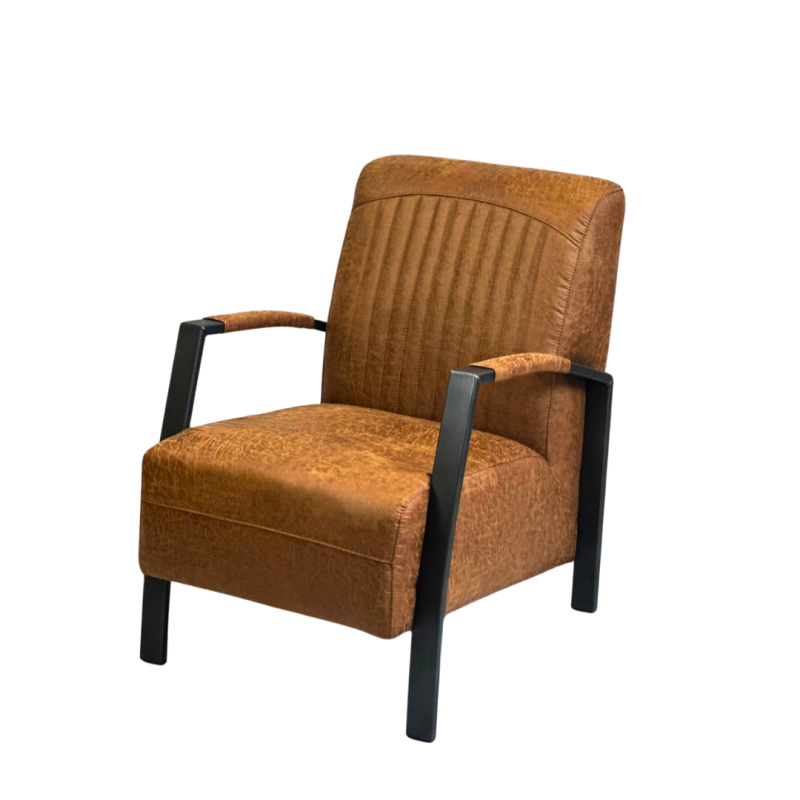 Fauteuil cognac