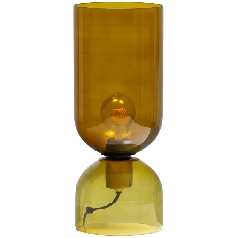 WOOOD GIGI Tafellamp glas 38xØ15CM spices